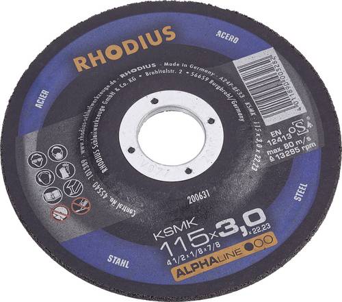Rhodius KSMK 200636 Trennscheibe gekröpft 125mm Stahl
