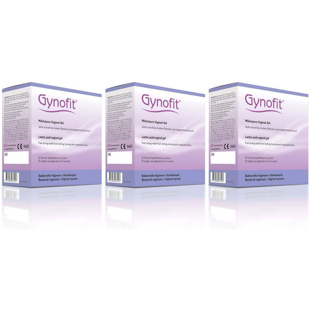 Gynofit Vaginal-Gel mit Milchsäure x3 3x12x5 ml Gel