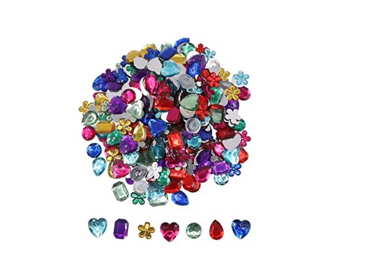 EDUPLAY 370144 Strass-steentjes groot (1 g)