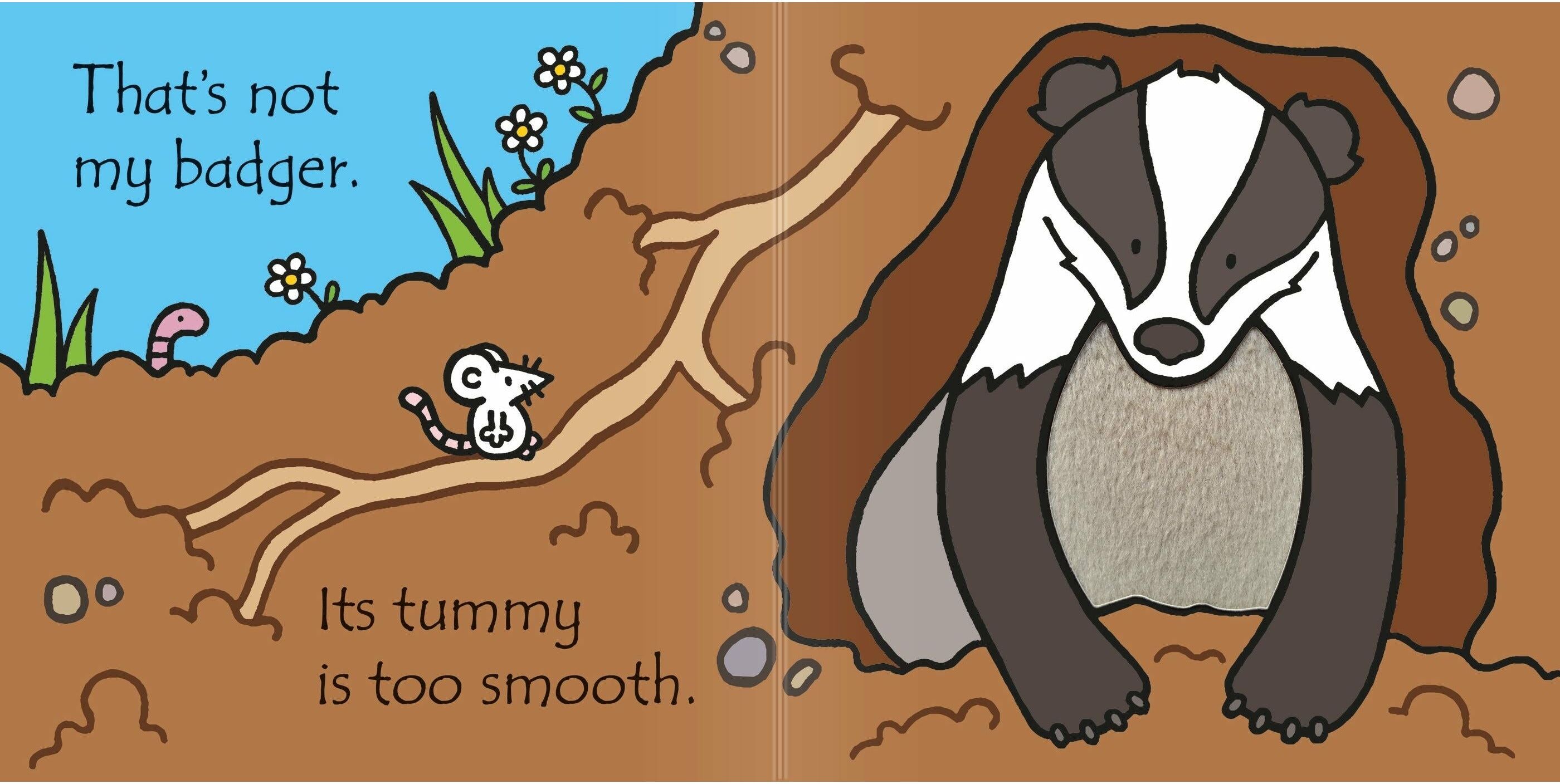 Usborne Touchy Feely That's Not My Badger by Fiona Watt