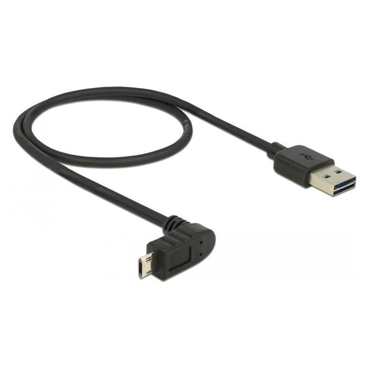 Delock Kabel EASY USB -A EASY Micro-B 0,5 m (0.50 m, USB 2.0) (83849)