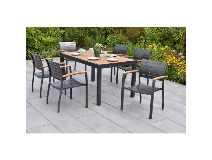 Gartentischgruppe 7-teilig. Set