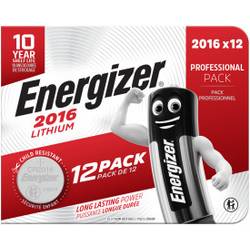 Energizer Knopfzelle CR2016 3 V 12 St. 90 mAh Lithium E304263700