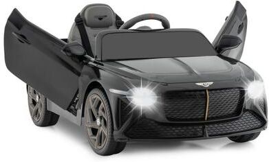 Costway 12V Powered Car Kids Ride-on Racer Car Licensed Bentley Bacalar-Black