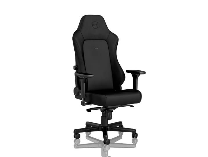 Gaming chair Noblechairs HERO Hightech imitation leather with 4D armrests, Black Edition, New, Ergonomic chair - ideal for flexible working