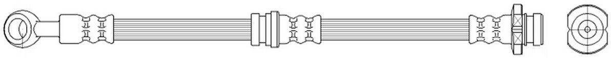 K&K FT0607 Brake hose