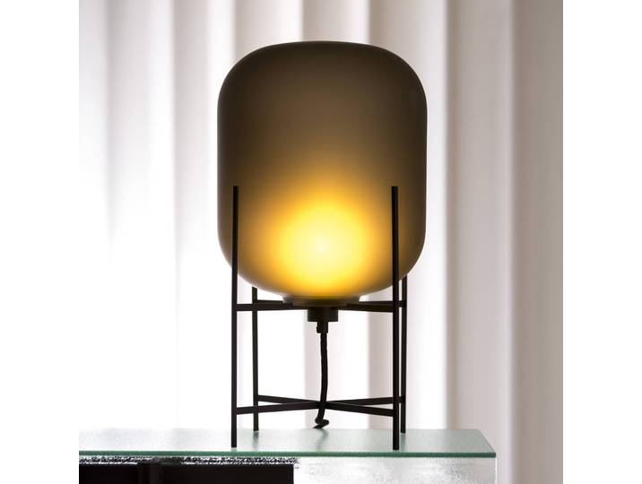 pulpo Designer Tischlampe Oda Small, schwarz, für Wohn- / Esszimmer, Metall, Design, Tischlampe