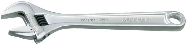 Clé à molette 60 CP 10 max. 30 mm L. 255 mm avec graduation de réglage GEDORE (6381100)