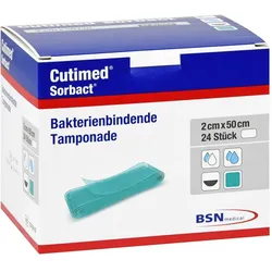 Cutimed Sorbact Tamponaden 2x50 cm