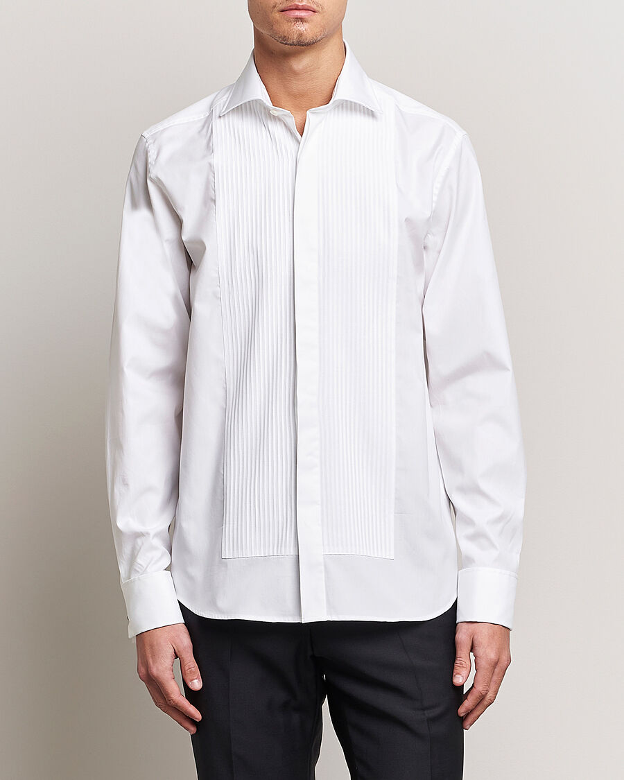 Oscar Jacobson Reg Fit Cut Away Tuxedo Double Cuff White men 40 Hvid