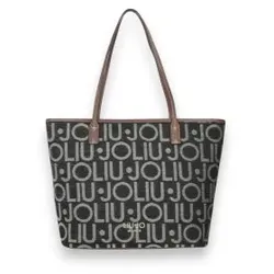Liu Jo für Damen. AF6070-T769A Schwarze Shopping Bag (OSFA), Lässig, Polyester