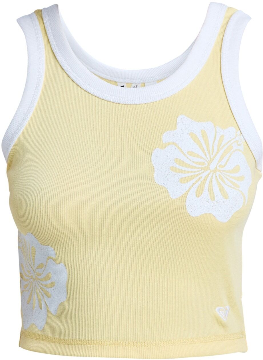 Tanktop ROXY "Keep It Cool", Damen, Gr. XL, gelb (golden haze), Obermaterial: 95% Baumwolle, 5% Elasthan., Tops Tanktop