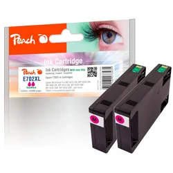 Peach Doppelpack Tintenpatronen magenta kompatibel zu Epson T7023 m*2, C13T70234010*2
