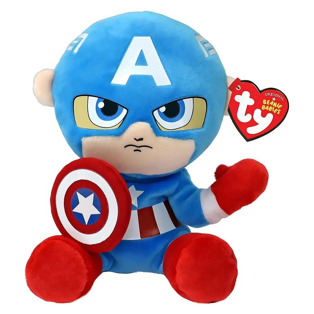 Ty Beanie Babies Marvel Captain America Soft 15cm (15 cm) (44002)