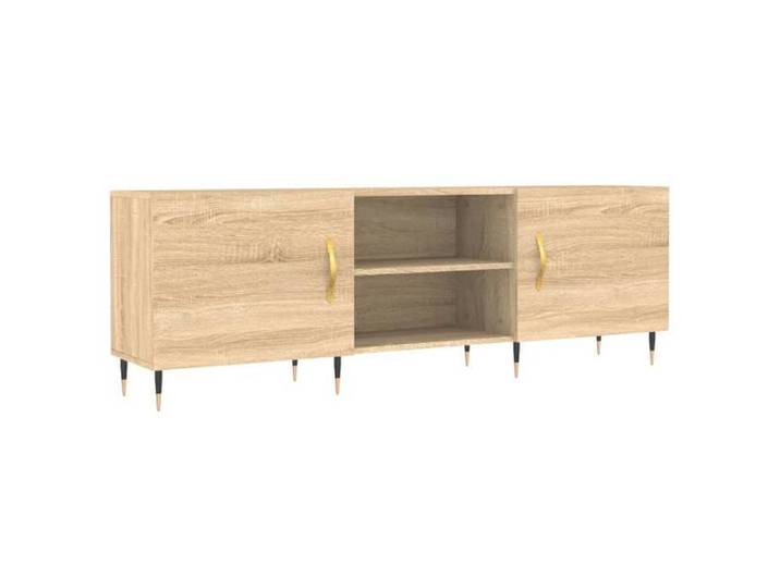 VIDAXL Armoire Télé Contemporain décor - Meuble TV - chêne sonoma - 150x30x50 cm - bois d'ingénierie 99222