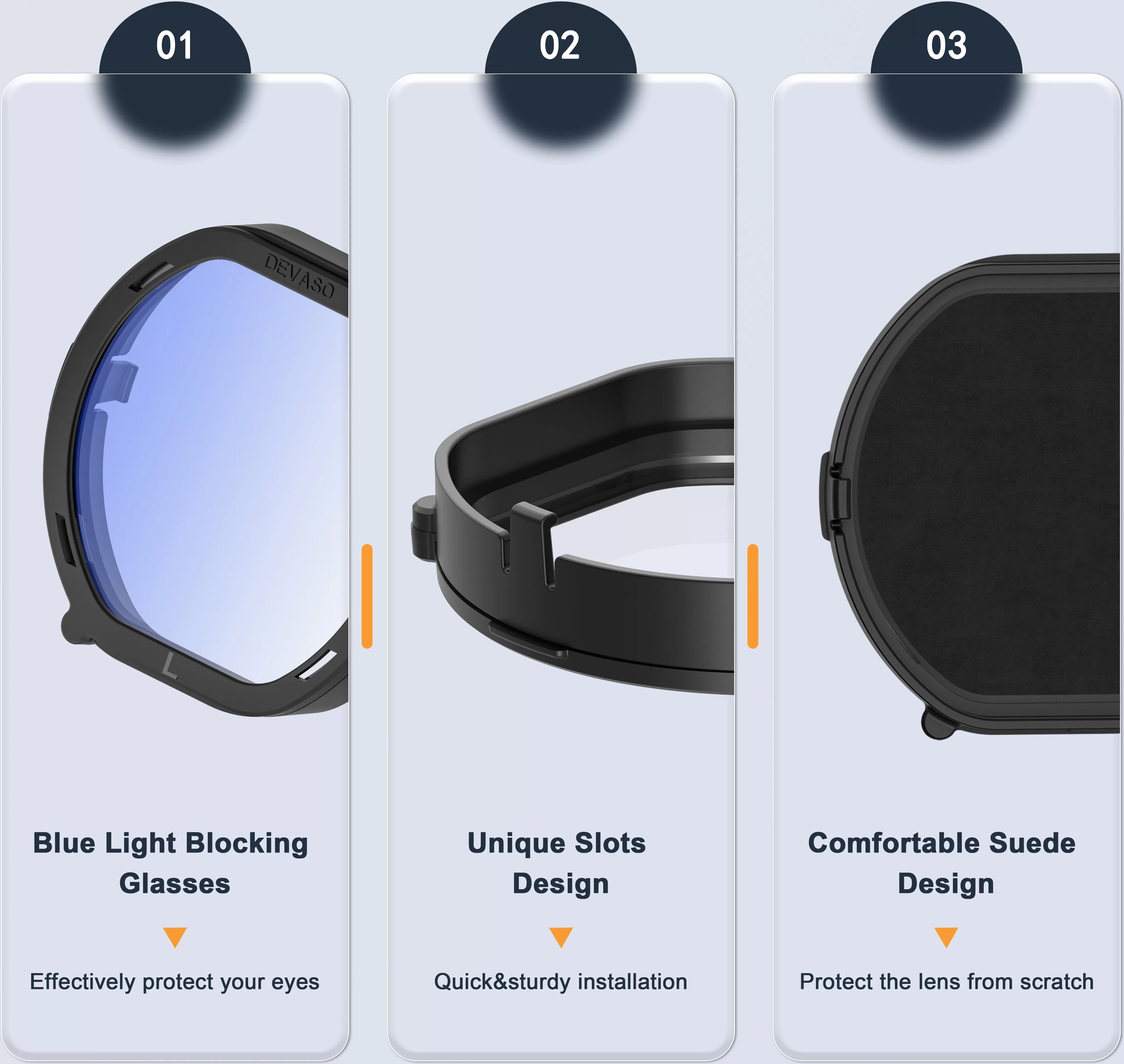 INF Étui de protection anti-rayures DEVASO pour casque PS VR2
