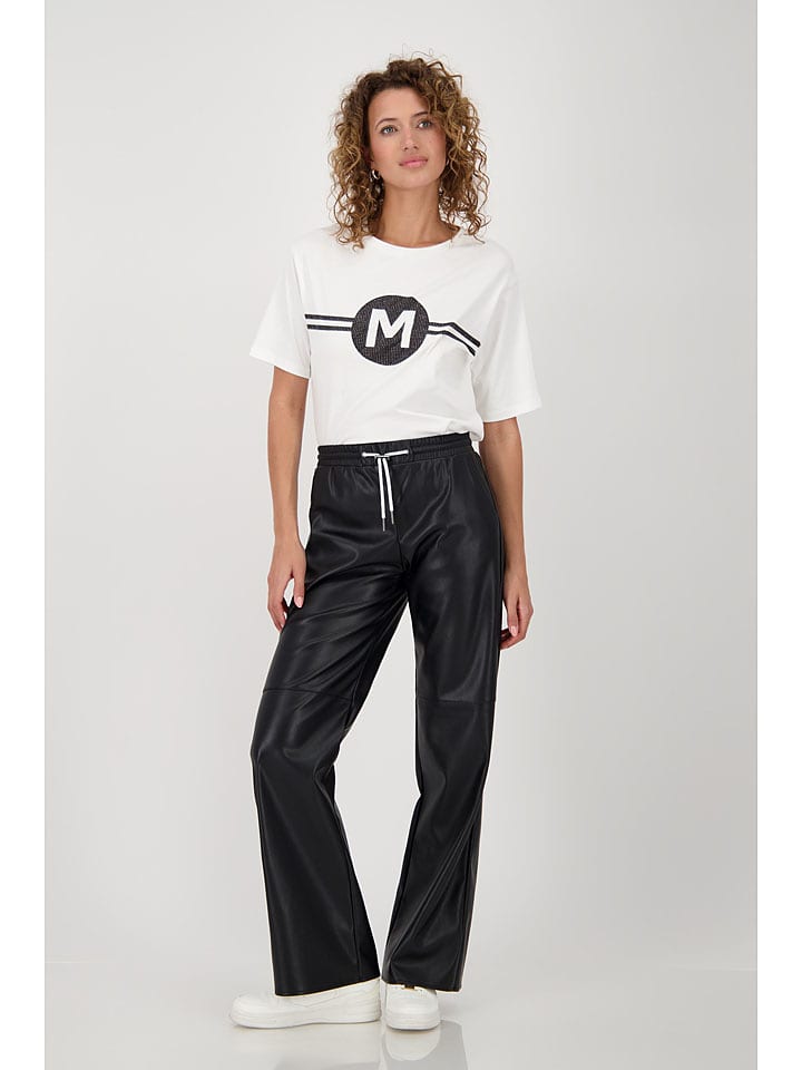 monari Kunstlederhose in Schwarz - 38