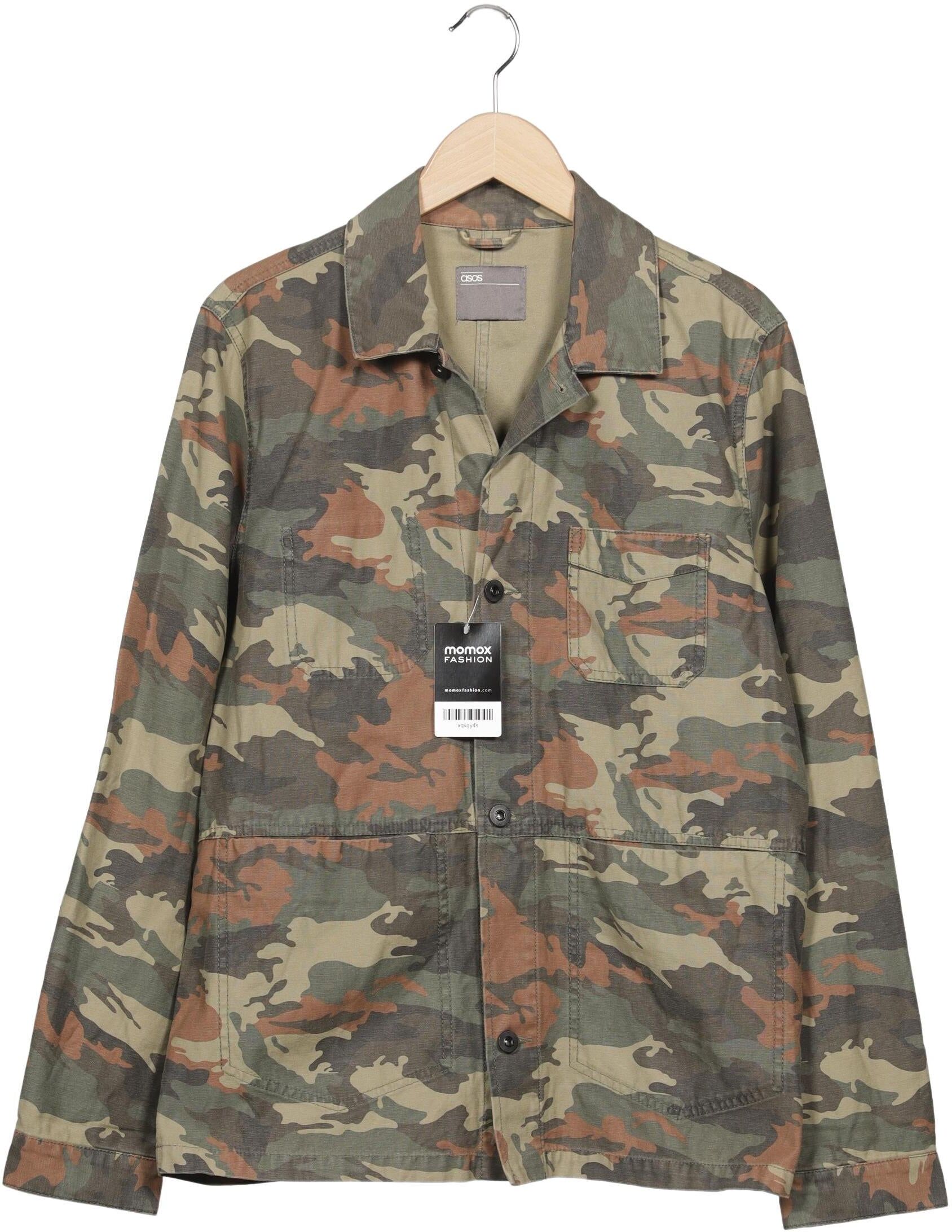 asos Herren Jacke, Mehrfarbig, Gr. M, Baumwolle - Second Hand