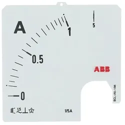 ABB SCL-A5-1/96 Amperemeter Skale Stromwandleranschluss 1/5A 2CSG123010R5011 SCLA5196