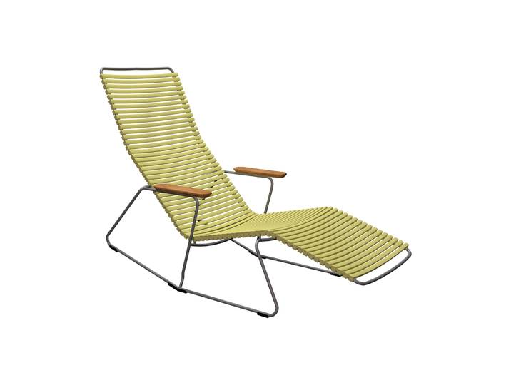 Houe - Transat inclinable Click - Jaune - Acier thermolaqué - Designer Henrik Pedersen