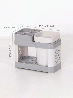 Combo Retail Shop Toothbrush Holder With Gargle Cups Set, Creative Couple Home Bathroom Toothbrush Rack Cup Holder, Modern Sink Storage single