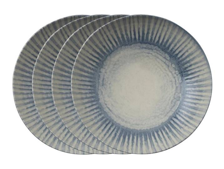 Speiseteller ARTHUR KRUPP Sunlight Blue 4 Stück , blau, Steinzeug, Speiseteller, Speiseteller