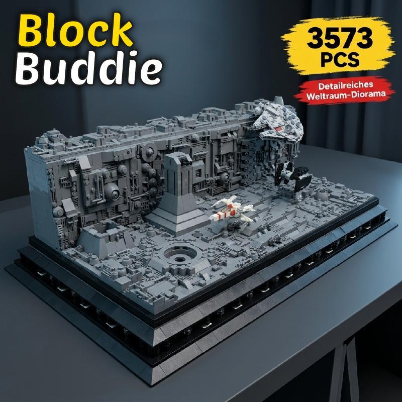 BlockBuddie Hill Valley Rathaus mit Delorean inspiriertes Klemmbaustein Modell 4269 Teile - Bauset