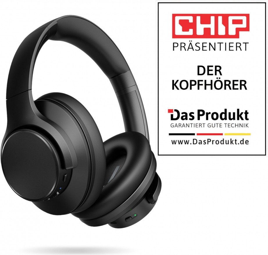 CHIP Over-Ear Hoofdtelefoon, zwart