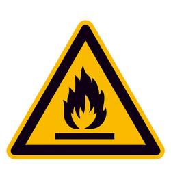 SAFETYMARKING Warnschild Feuergefährliche Stoffe Aluminium 400 mm ISO 7010 1 St. 11.0154