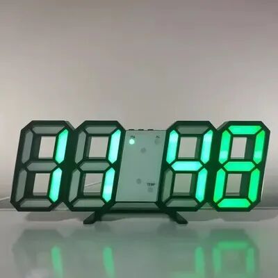 Perfect Picks Market LED Digital Wall Clock With Alarm, Date & Temperature Display For Home & Office 05