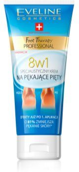 Eveline Cosmetics Foot Therapy creme para calcanhares rachados 8 em 1 100 ml. Foot Therapy