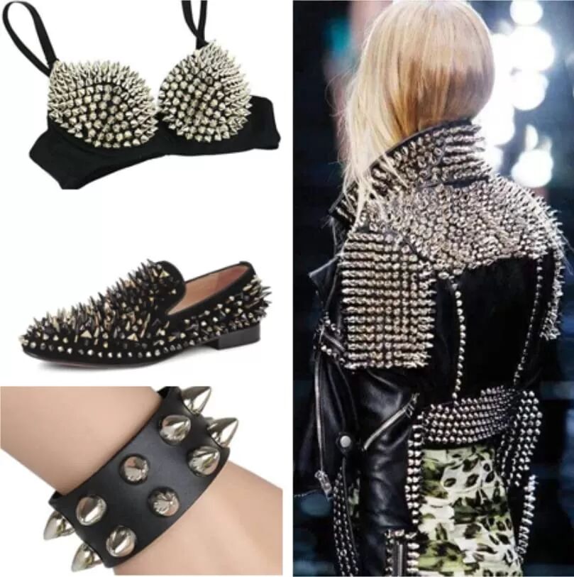 INF 50 Stück Zinklegierung Punk Cool DIY Gothic Pyramid Nieten