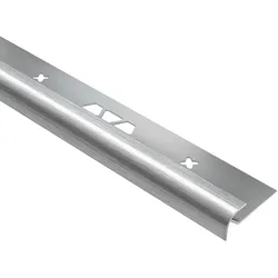 Schlüter Systems VINPRO-RO Abschlussprofil Aluminium ACGB - Aluminium chrom gebürstet eloxiert Höhe: 6,5 mm Länge: 2,5 m