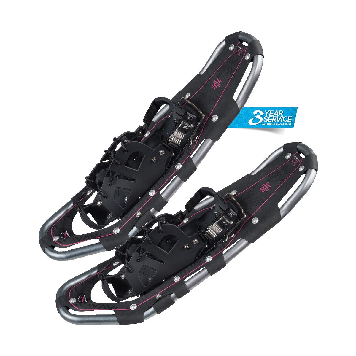 Komperdell Peakmaster Snowshoe 22° Rental black/ berry (10) 22 inches 6578-10-22 inches