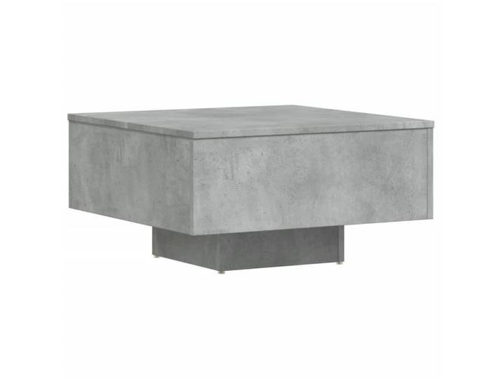 Table basse effet beton d'ingénierie gris béton 60x60x31,5 cm