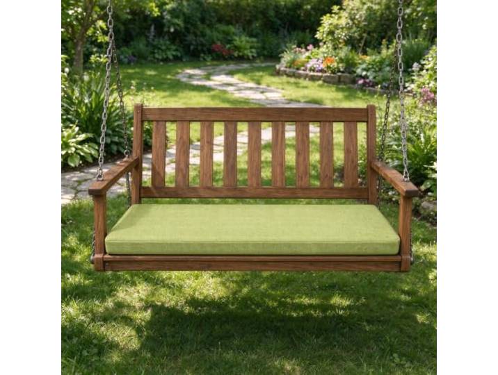 Bankkissen Sitzkissen Bank mit Abnehmbarem Bezug 135x150cm hellgrün Waschbar Sitzauflage Banks, Eckbank Auflagen 5 Cm Dick, Waschbar & Rutschfest, Weich Gepolstert, Für Haus Und Garten
