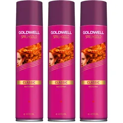 1200ml Goldwell Sprühgold Classic Haarspray Medium Set (3 x 400ml)