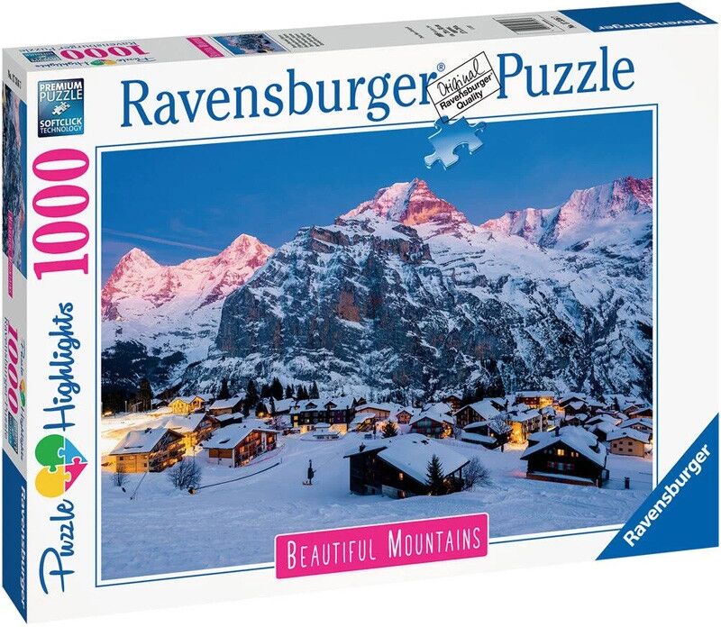 Ravensburger Puzzle 1000 p - L'Oberland bernois, Mürren (Puzzle Highlights)