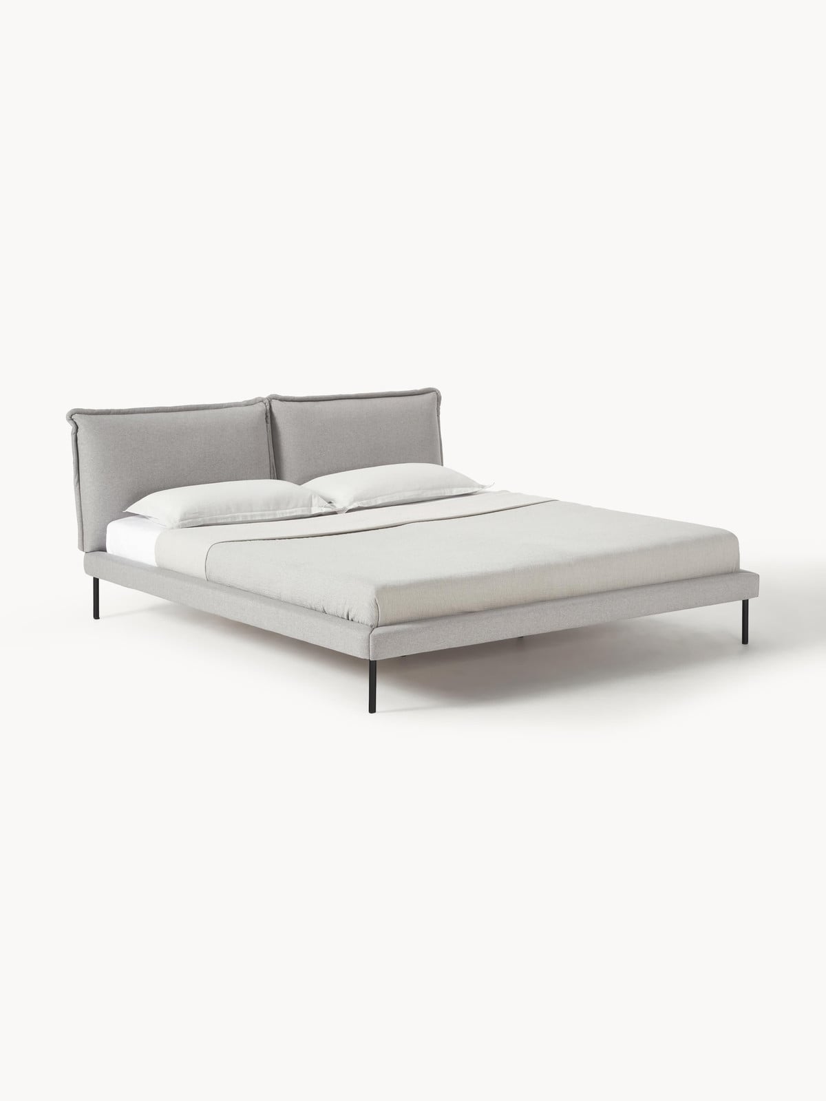 Westwing Collection Amelia Gestoffeerd bed 180 x 200 cm