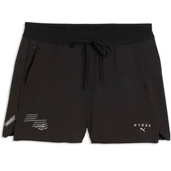Puma Damen Freizeit / Mode Sommer GJ Shorts Shorts Da W PUMA X HYROX PWRMODE WOVEN SHORT, Größe XS in Schwarz Schwarz