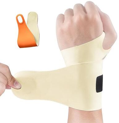Healfit Counter Hand Strap, Joint Anti Sprain, Wrist Guard, Tendon Sheath, Basketball, Tennis, Badminton, Fitness Sports skin Tone Single Pac