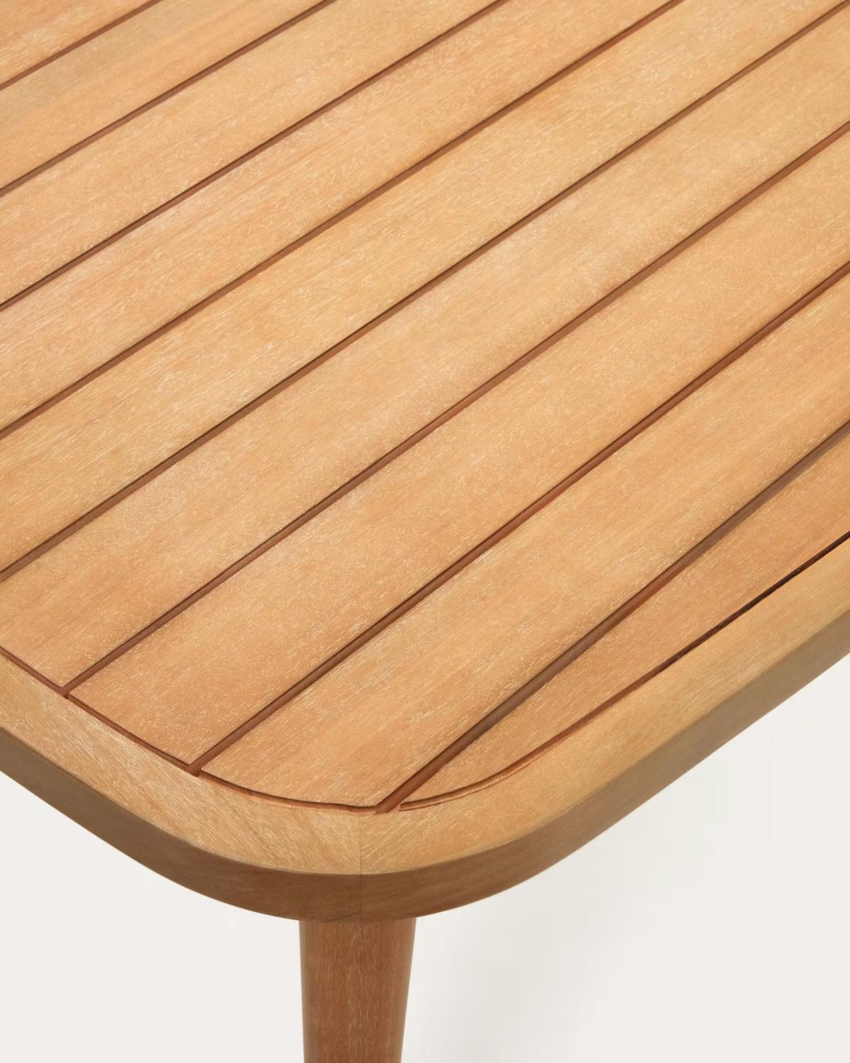 Tisch Maset 100 x 225 x 77 cm Eukalyptus Tisch Gestell Möbelstück Outdoor Neu