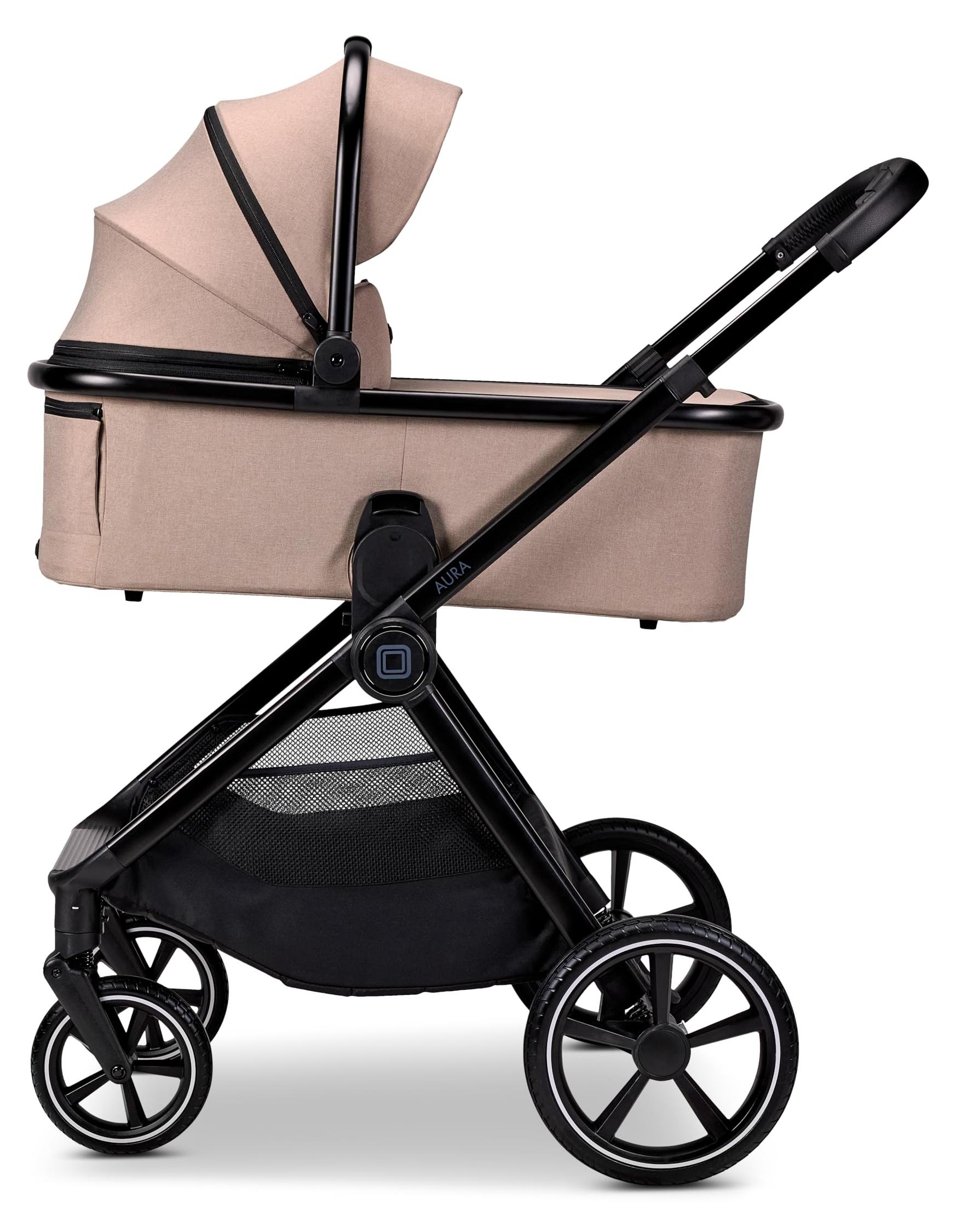 MOON Kombikinderwagen Aura sand/melange