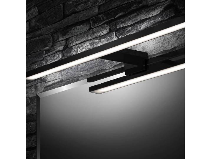 Briloner Wandleuchte Dun Brilo, schwarz, für Badezimmer, Metall, Modern