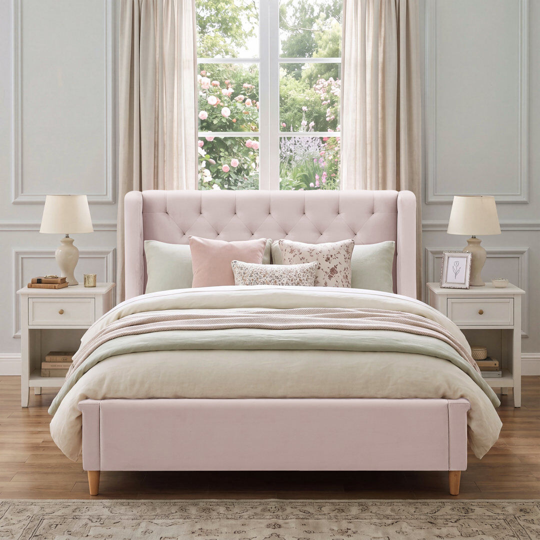 EUDHP Double (4'6) Kids Bed Pink Full