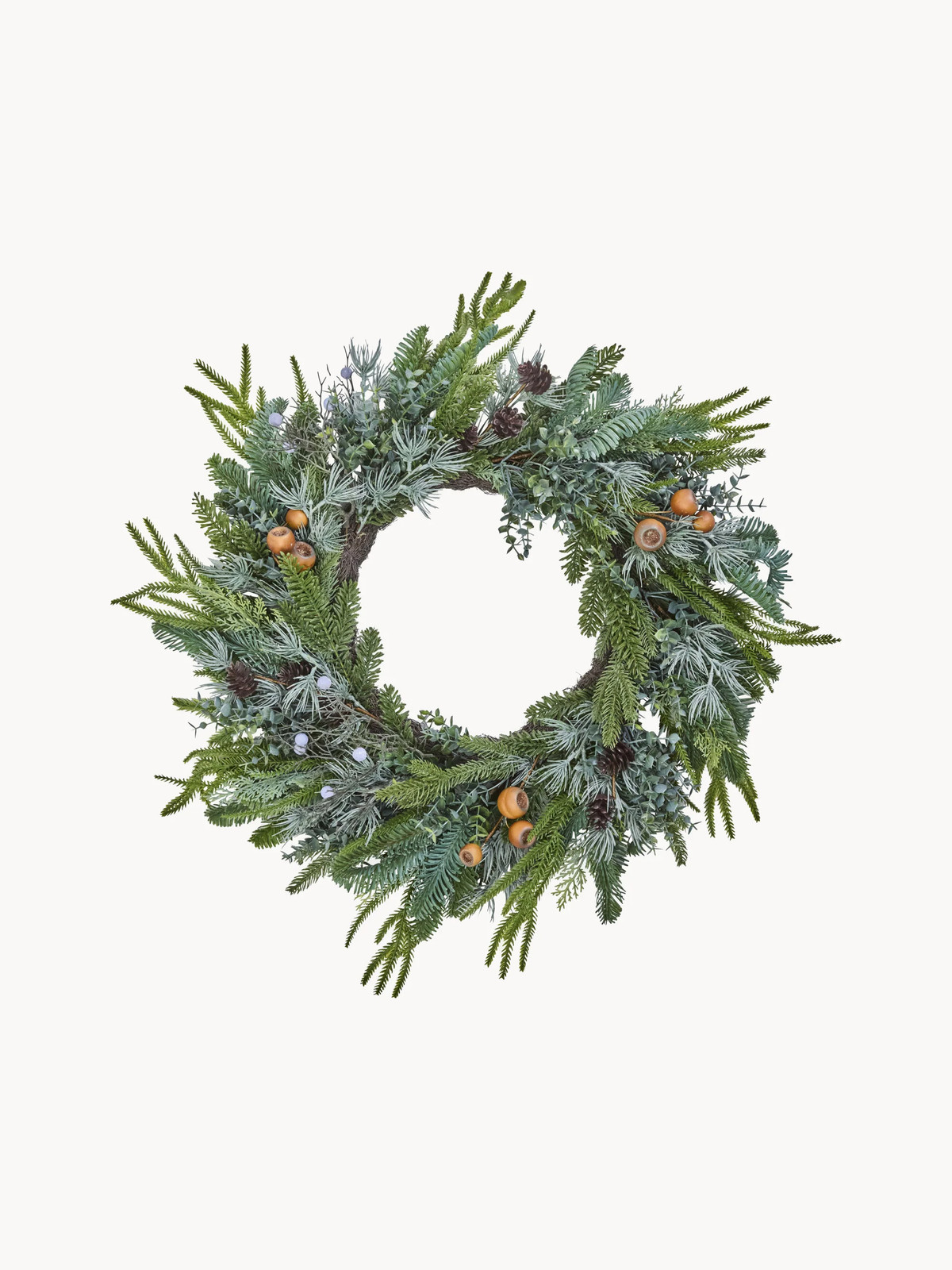 House Doctor Handgemaakte kerstkrans Deco, Groen, Ø 68 cm