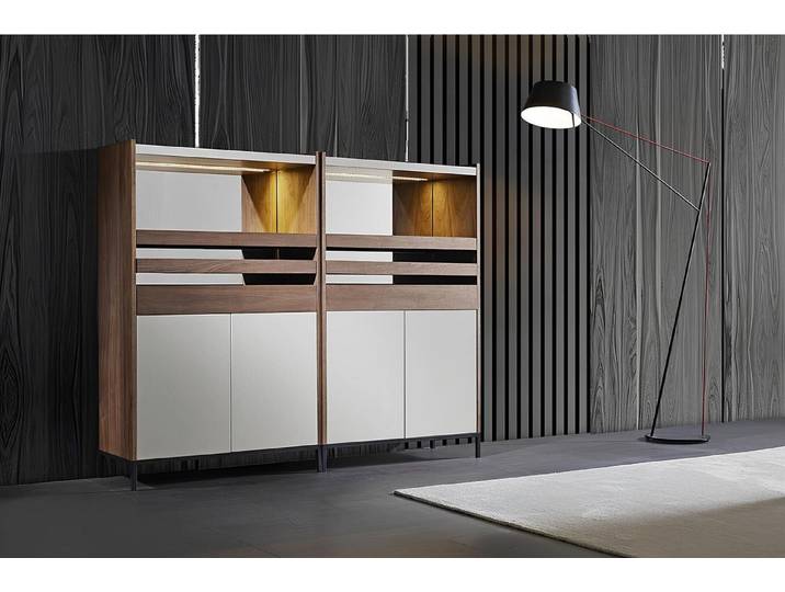 Xlmoebel Sideboard Moderne Holzvitrine mit Buffet- und Barfunktion in elegantem Design (Sideboard, 1 St., Buffet), Hergestellt in Europa
