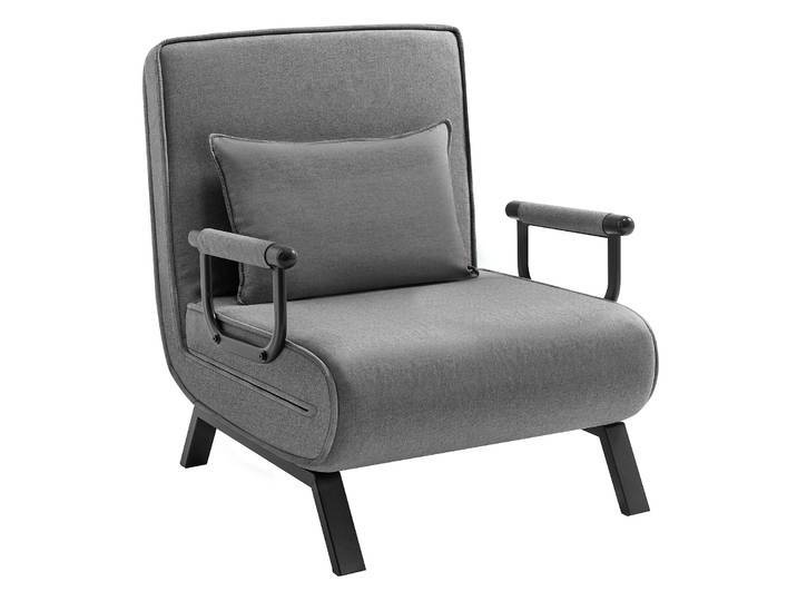 WOLTU Chaise pliante 3-en-1 avec fonction lit, chaise longue, dossier réglable, canapé-lit, structure métallique pour salon et chambre à coucher