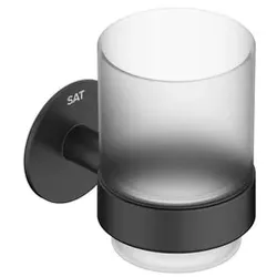 SAT Cool Glashalter Montage ohne Bohren matt Schwarz SATDCO27MC