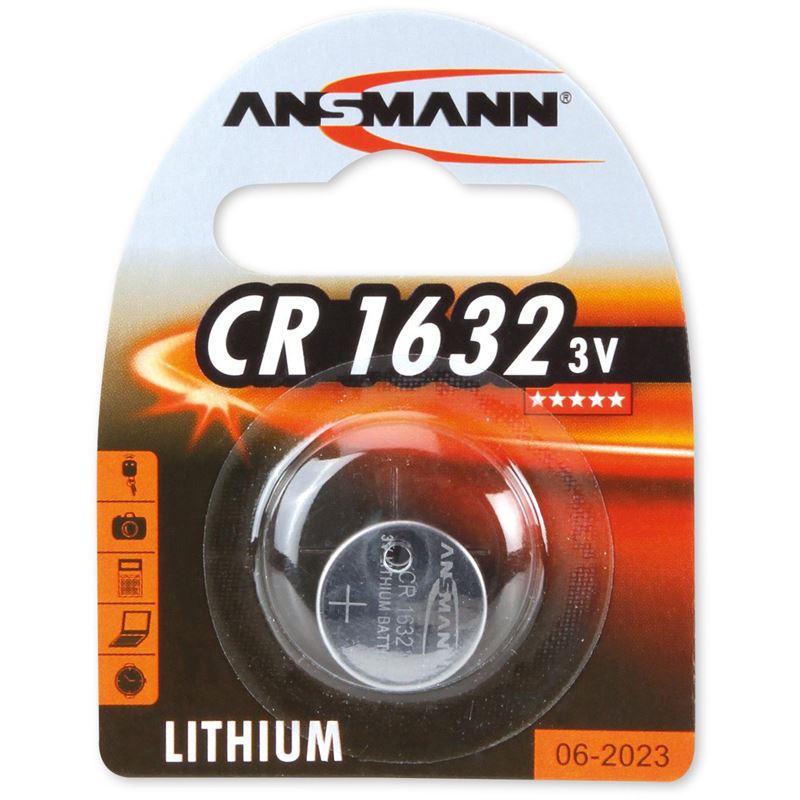 ANSMANN CR1632 Lithium Knopfzellen Batterie 3.0 V 1er Pack